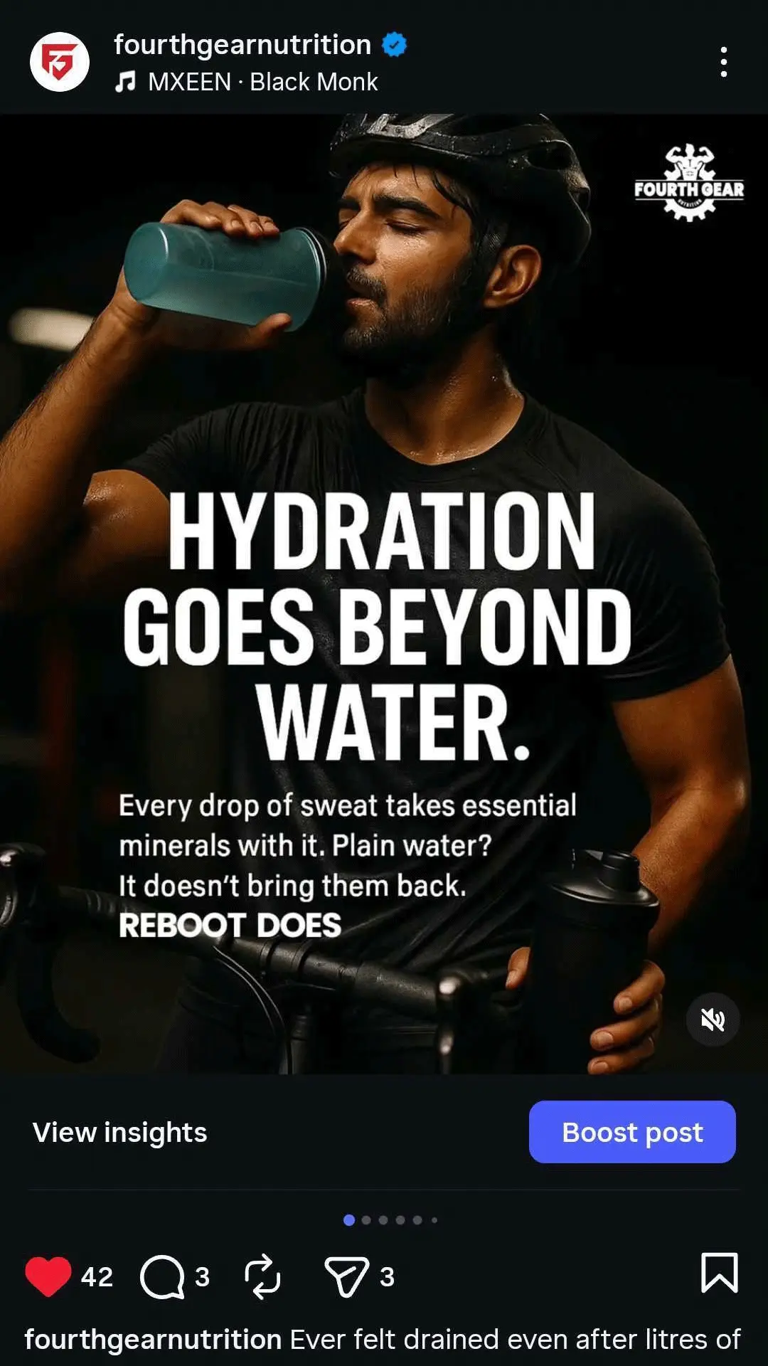 Fourth Gear Nutrition Instagram reel 2